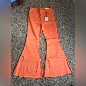 Zenana Outfitters Orange Boot Cut Flare Pants